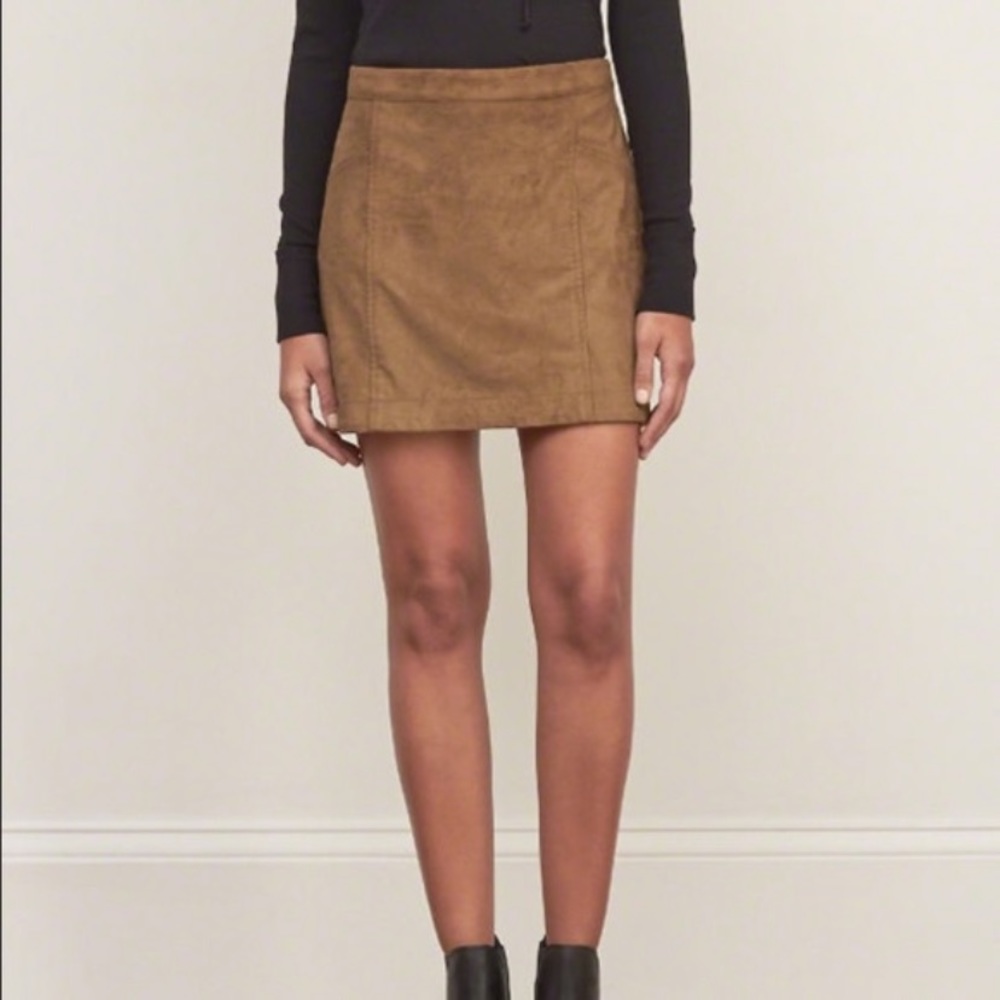 Abercrombie & Fitch Faux Suede Skirt
